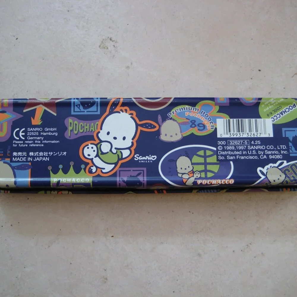 Sanrio Pochacco Pencil case 1997 Vintage Rare